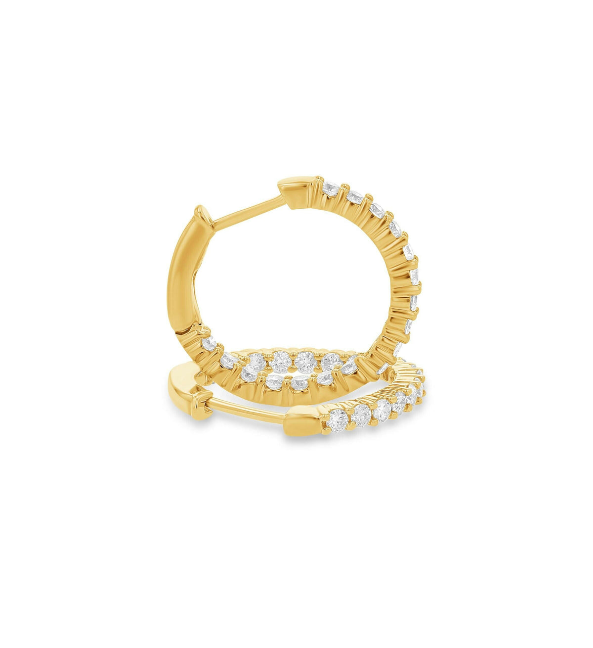 Aros infinitos con pavé de diamantes