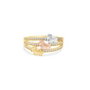 [price] Tri-Color Lucky Elephants Ring.