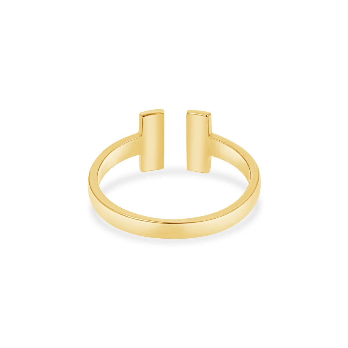 [price] Minimalist T Open Ring 14K.