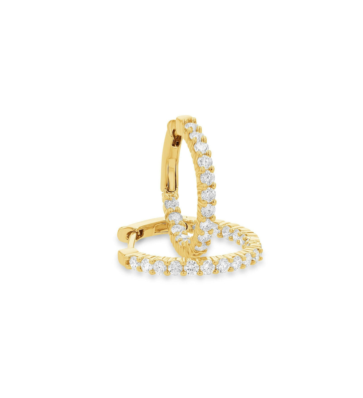 Aros infinitos con pavé de diamantes