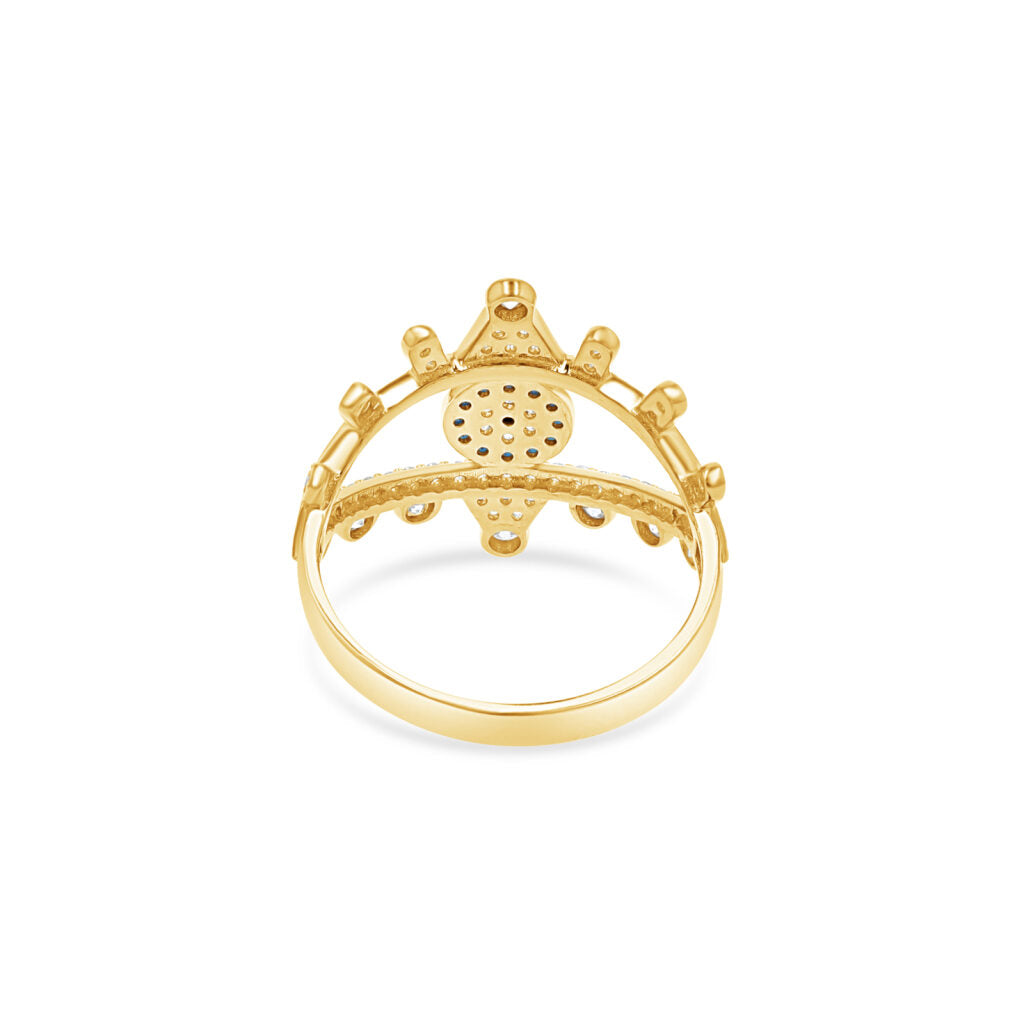 Evil Eye Mal De Ojo Ring 14k.