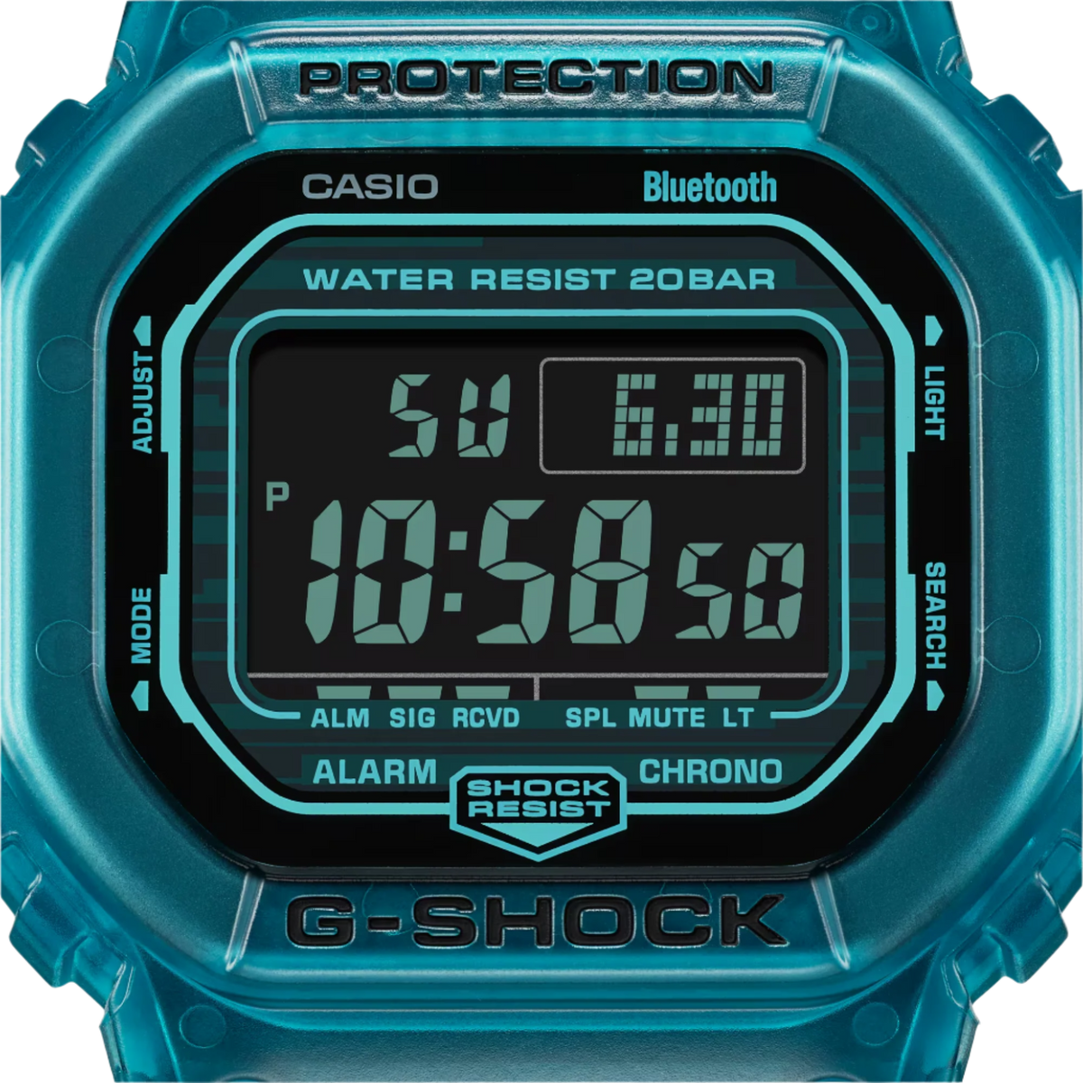 G-Shock Virtual World Bluetooth® en azul transparente y negro - EDICIÓN LIMITADA