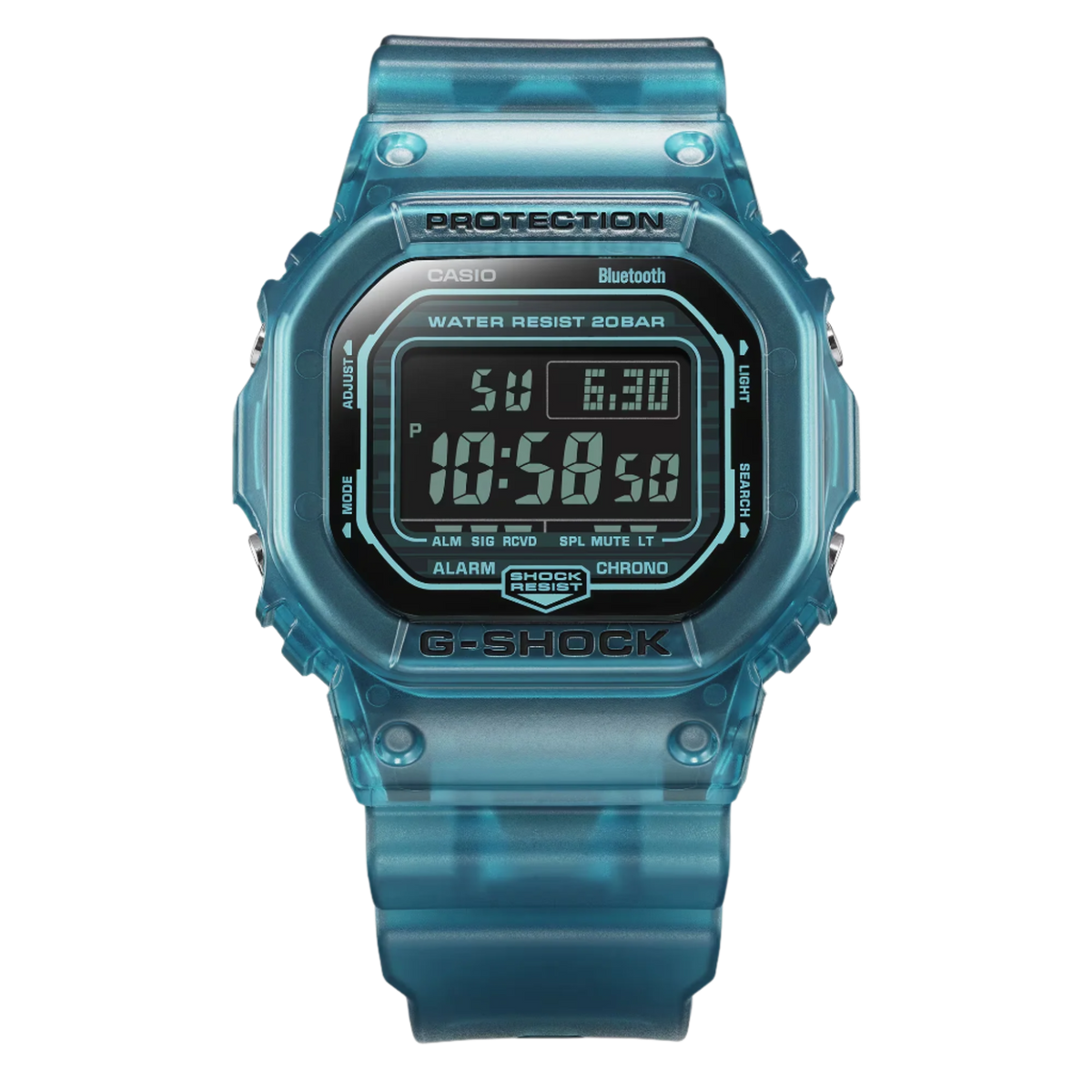 G-Shock Virtual World Bluetooth® en azul transparente y negro - EDICIÓN LIMITADA