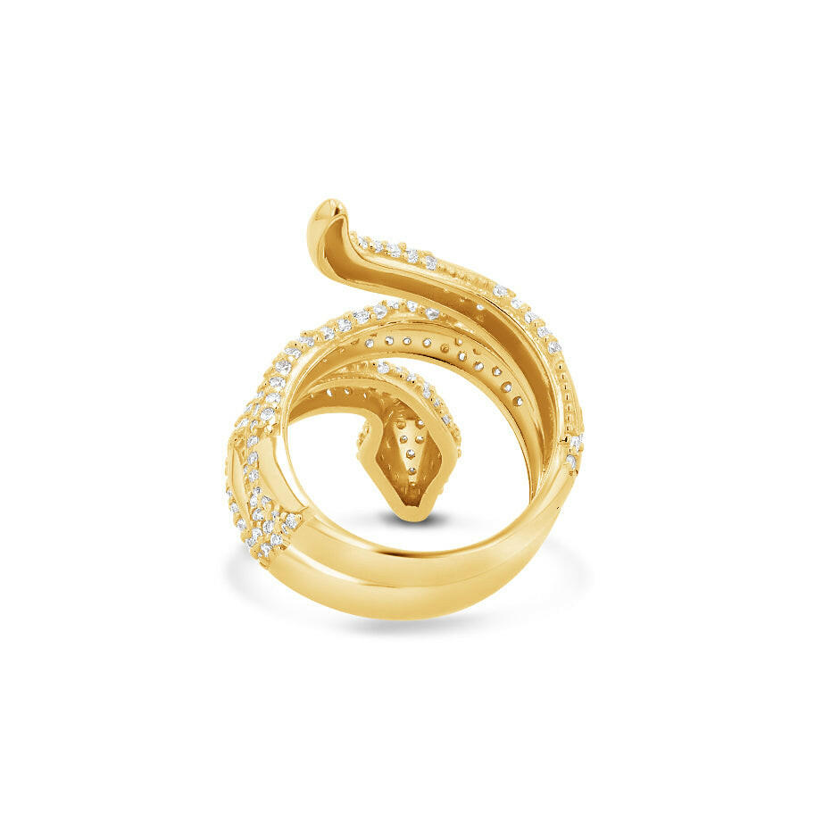 Anillo de serpiente enroscada