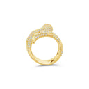 Anillo de serpiente enroscada