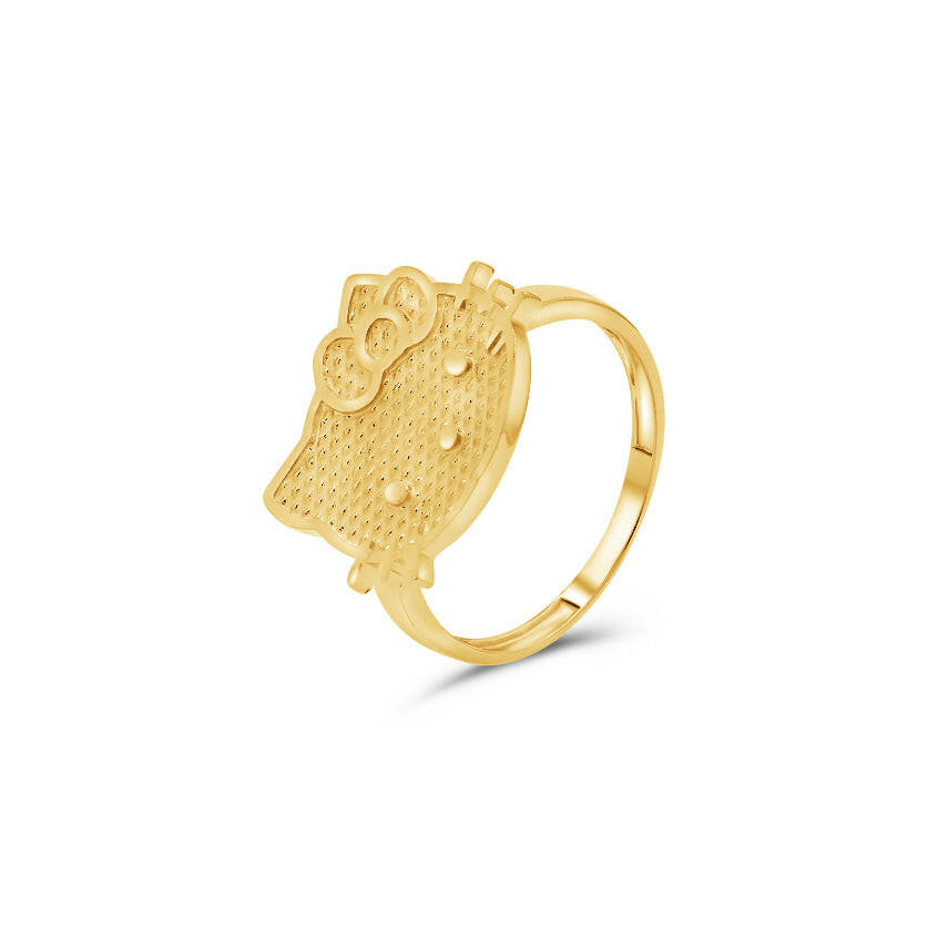 14K Gold Hello Kitty Ring