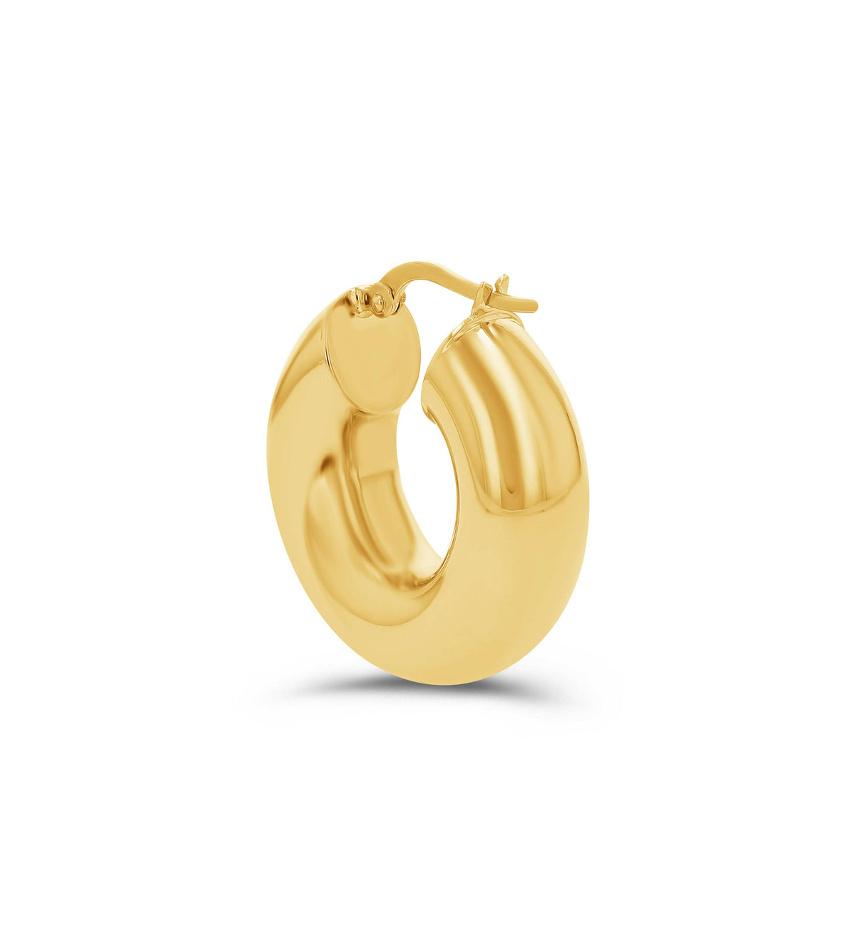 Chunky High Polish Hoop Earrings