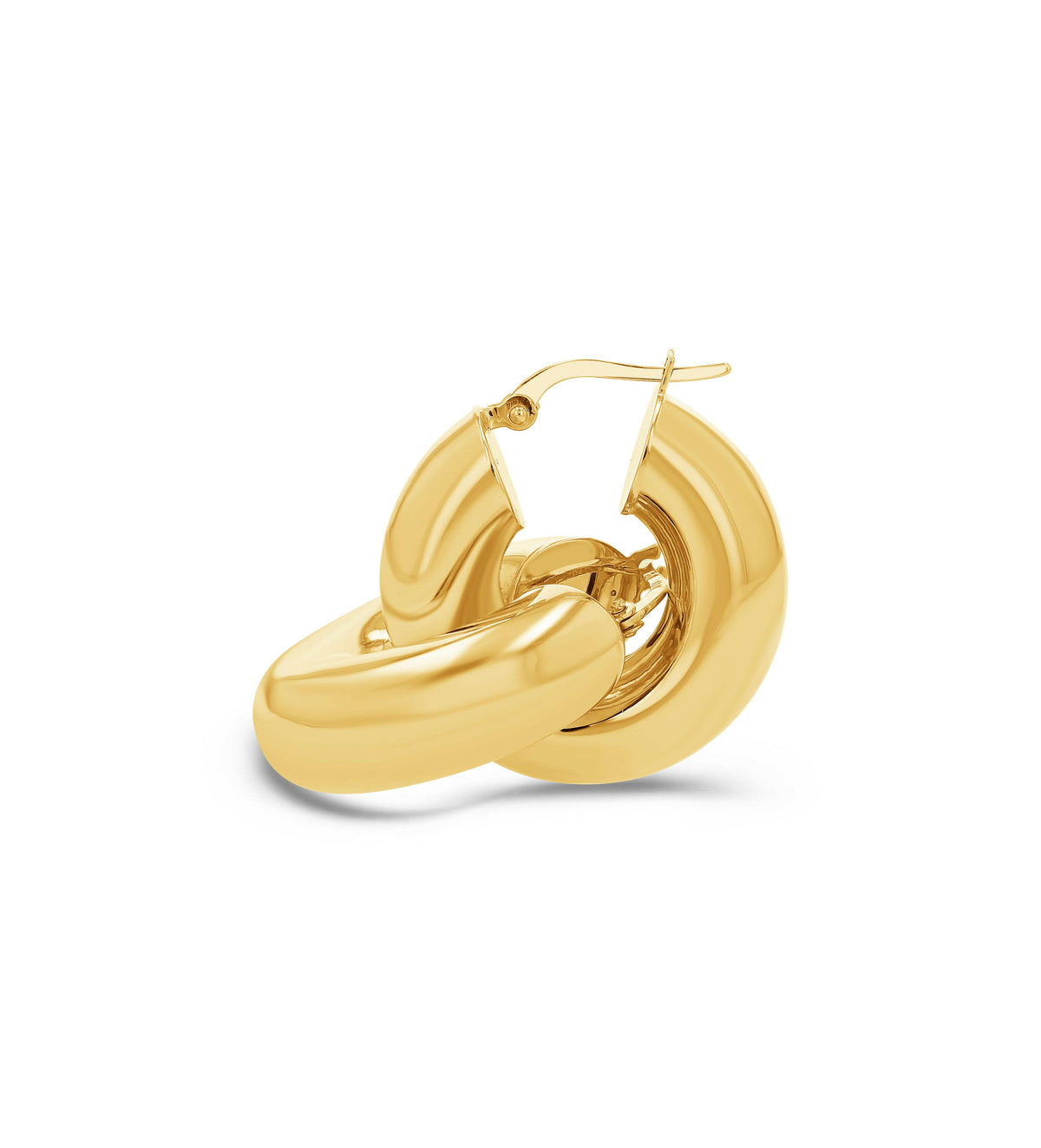 Chunky High Polish Hoop Earrings