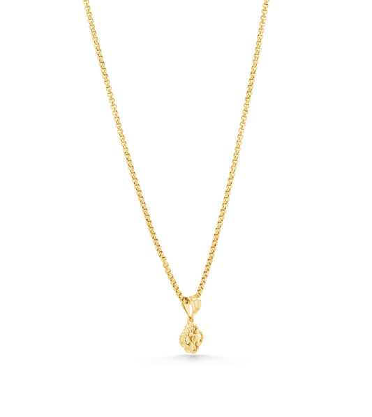 Charm de trébol guilloché pequeño