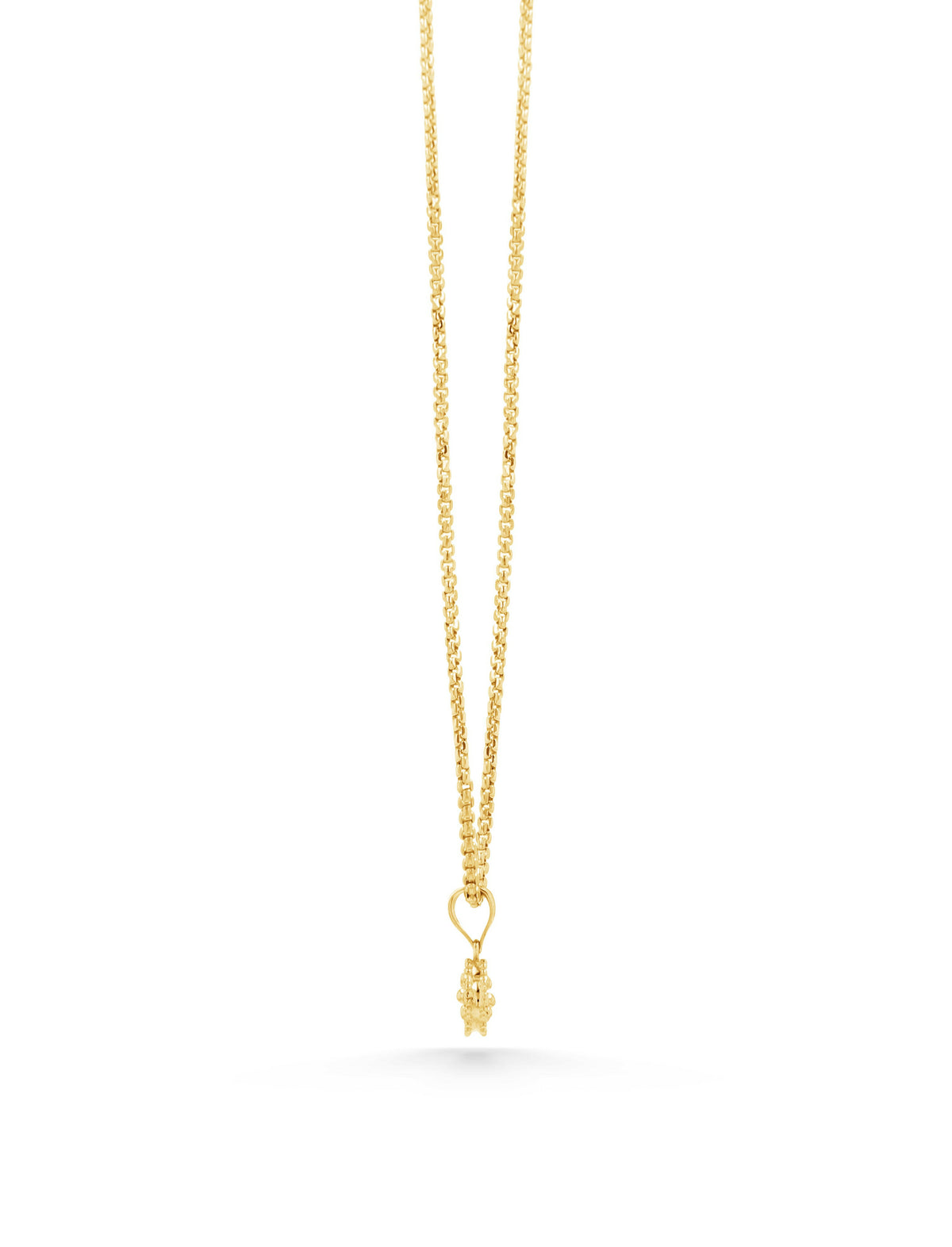 14K Gold Small Guilloché Clover Charm