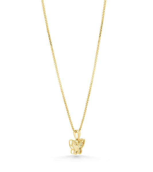 14K Gold Guillouche Butterfly Charm