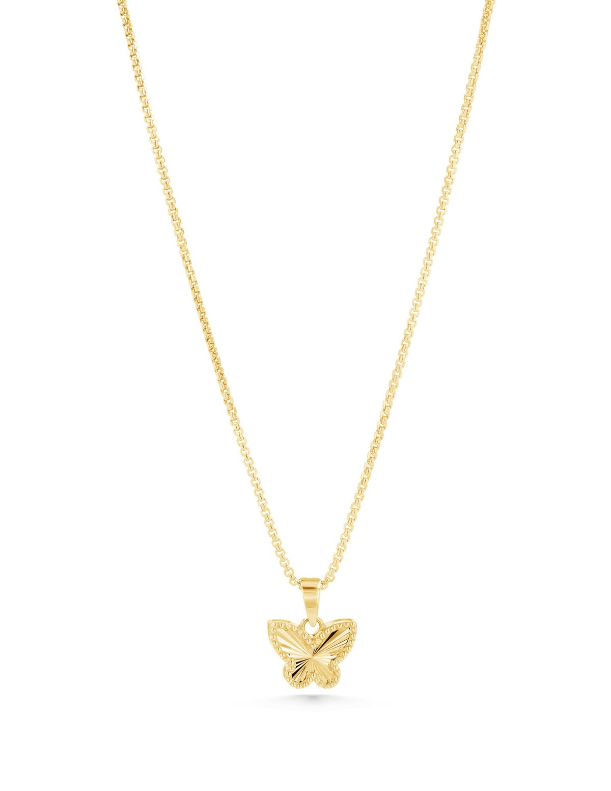 14K Gold Guillouche Butterfly Charm