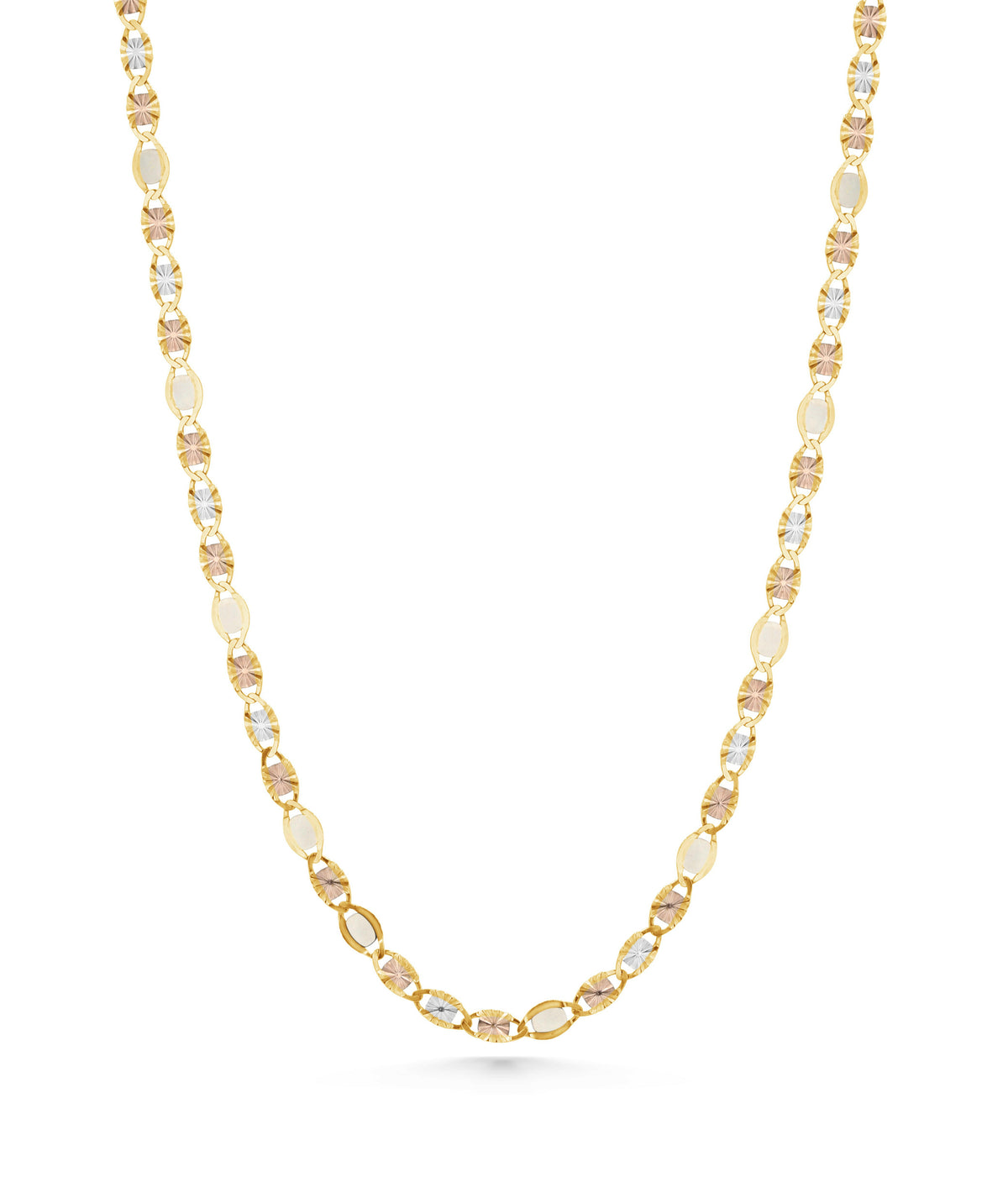14K Gold Mirror Valentine Chain - 2.5mm