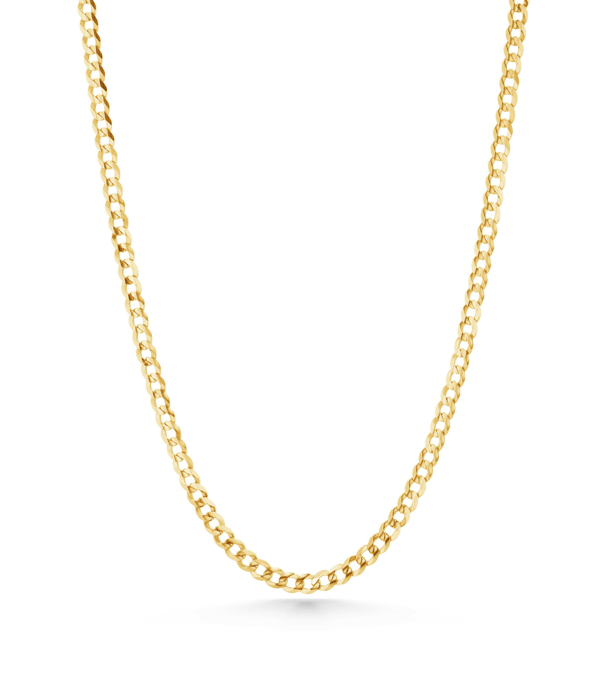 14K Gold Cuban Curb Chain - 2.5mm