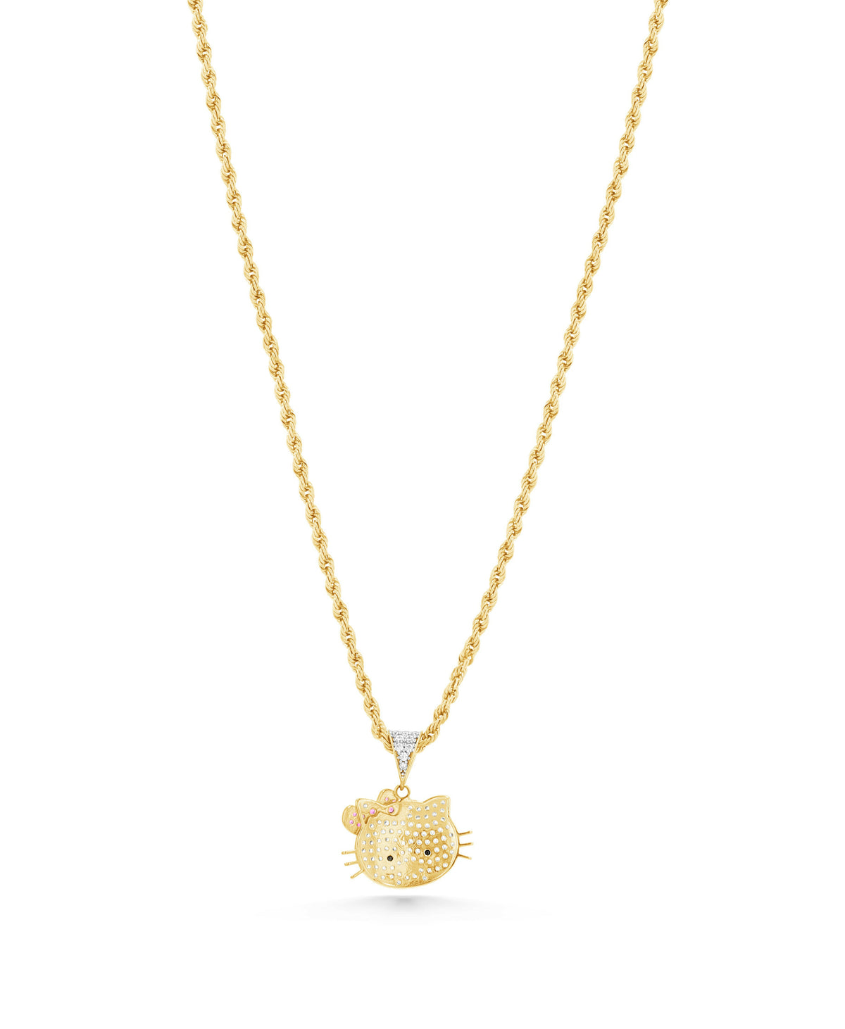 14K Gold Hello Kitty Pavé Charm