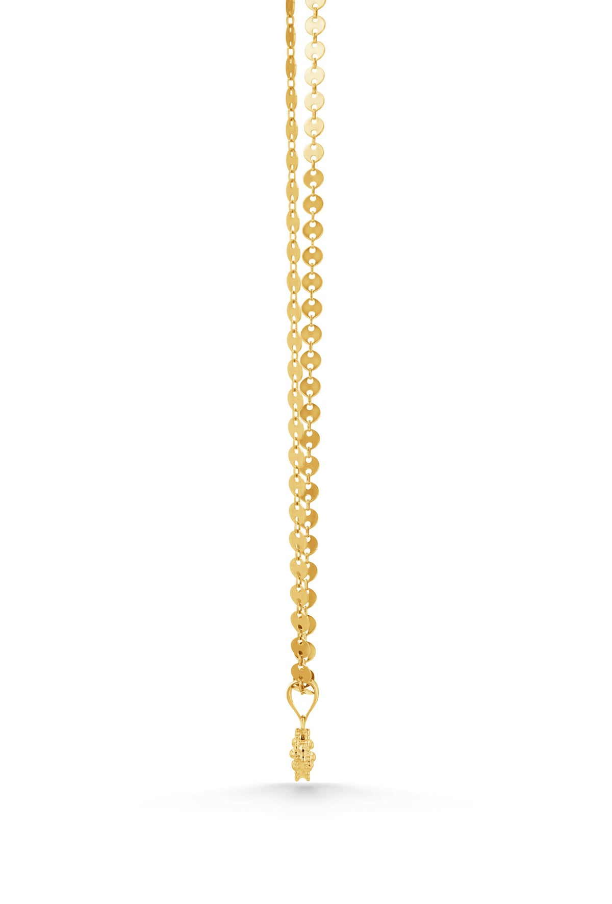 14K Gold Small Guilloché Clover Charm
