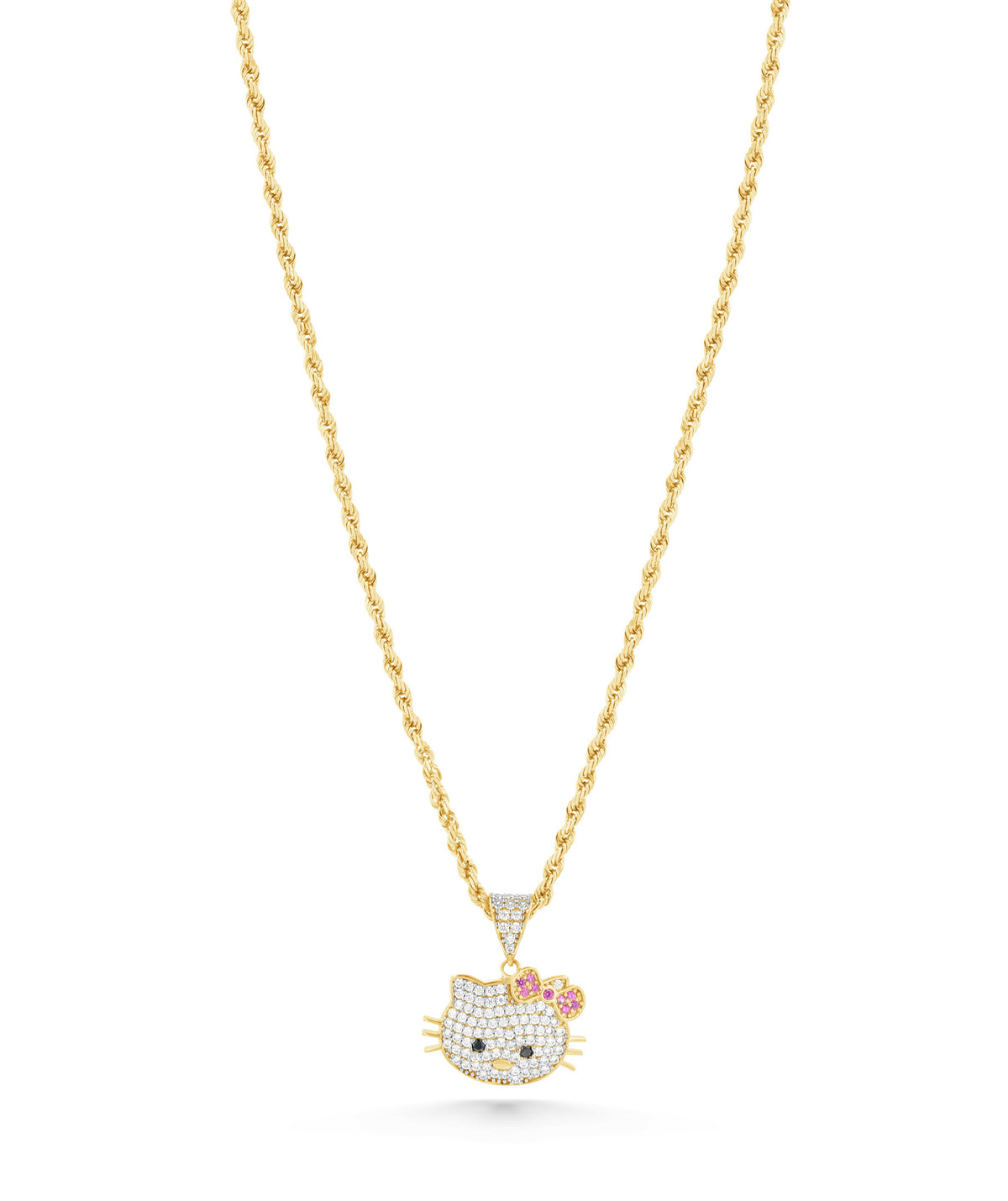 14K Gold Hello Kitty Pavé Charm