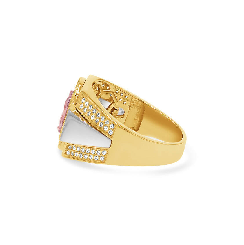 14k Tri-Color Gold Our Lady of Guadalupe Ring
