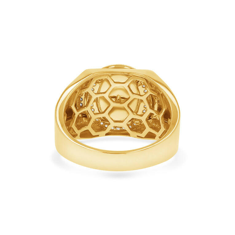14k Tri-Color Gold Our Lady of Guadalupe Ring