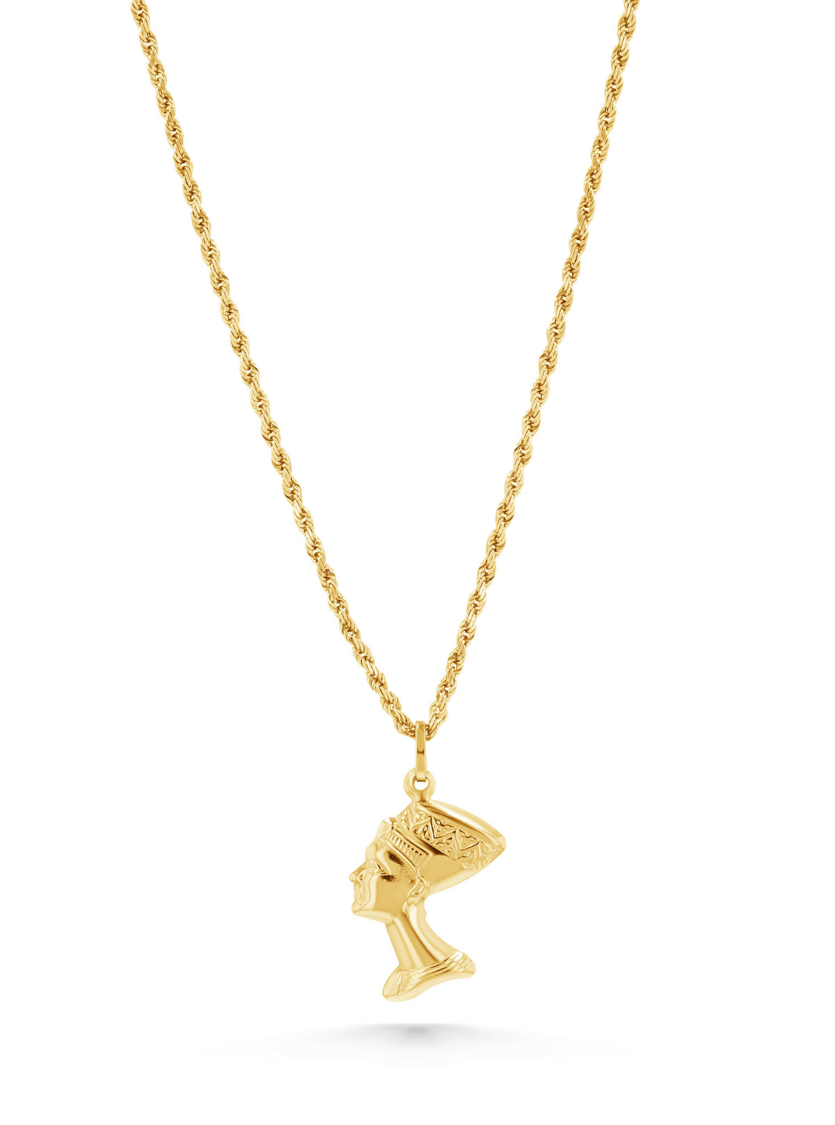 10K Gold Queen Nefertiti Pendant