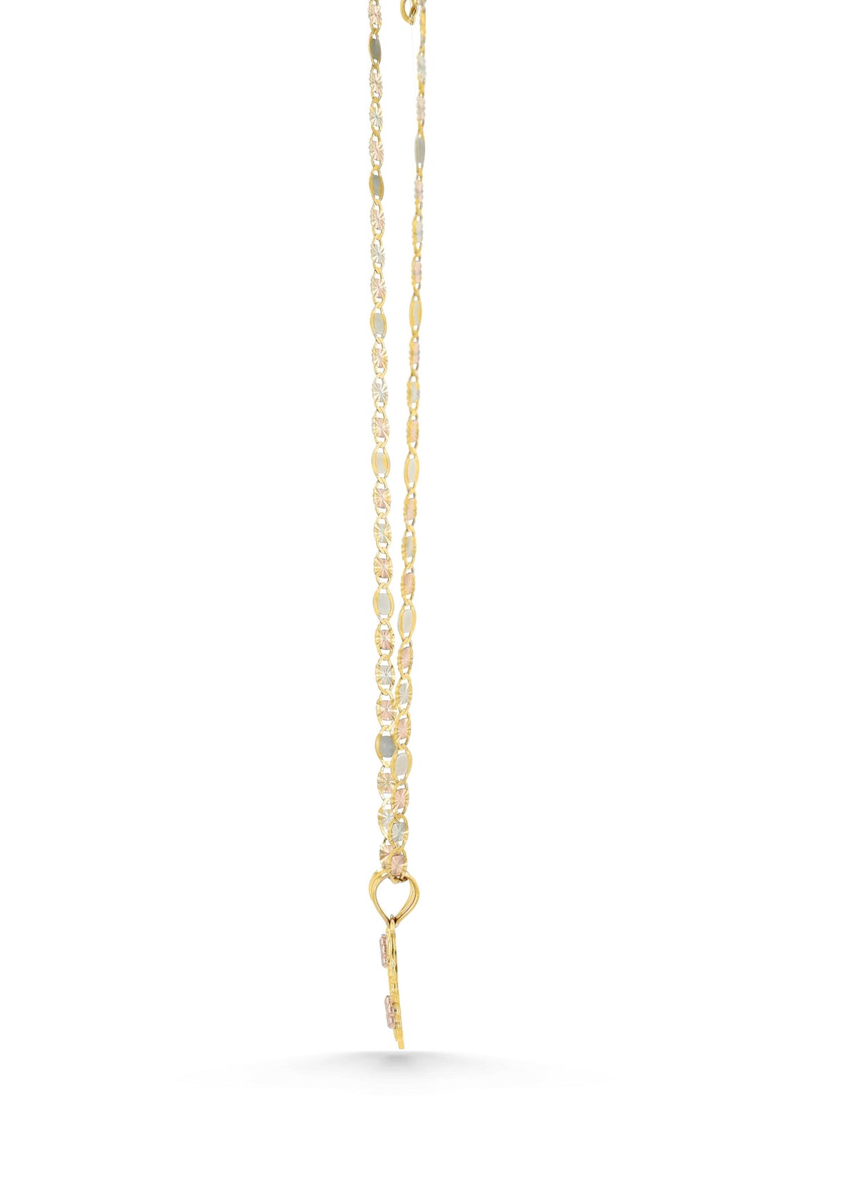 14K Gold Heart Initial Charm