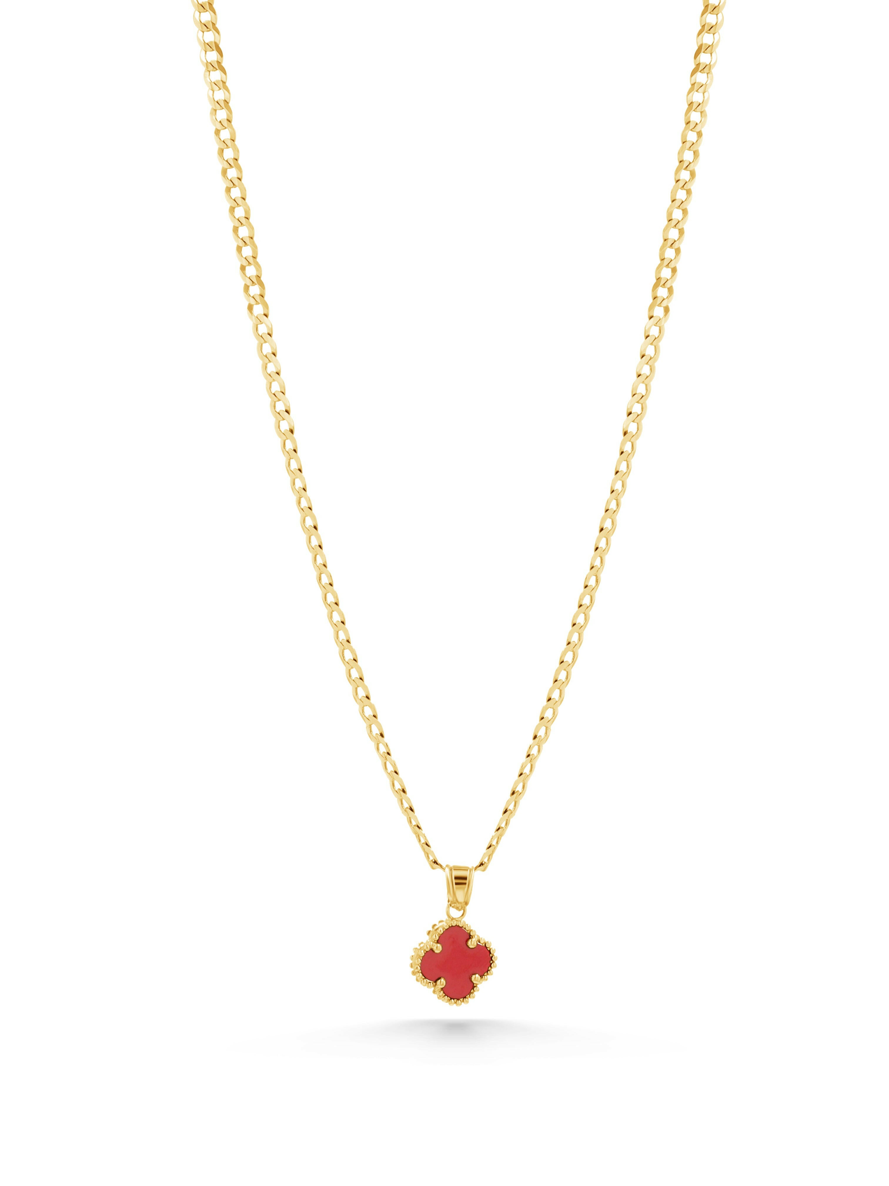 Small Red Clover Charm
