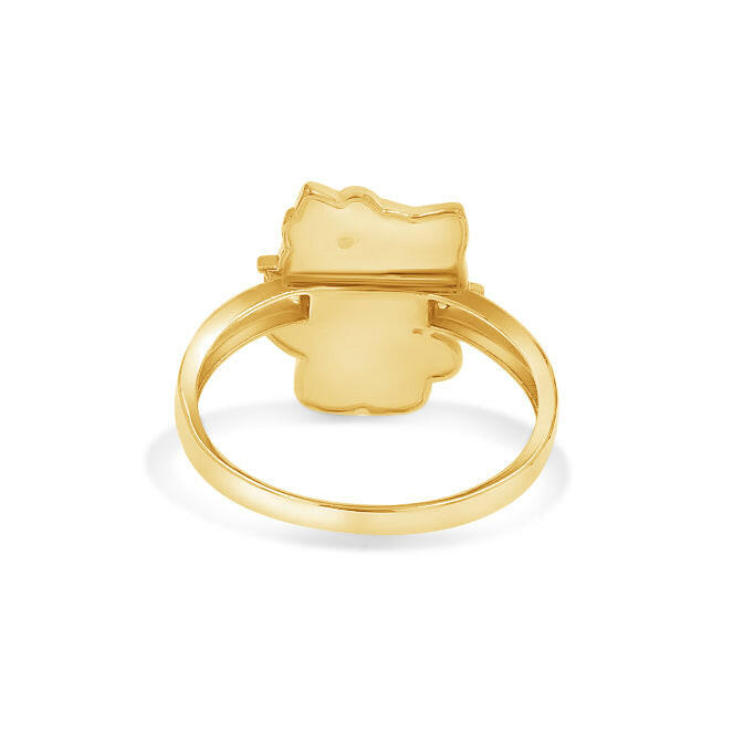 14K Gold Hello Kitty Full Body Ring