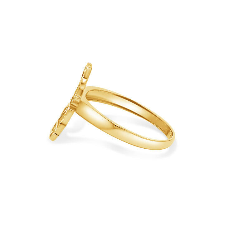 14K Gold Hello Kitty Full Body Ring