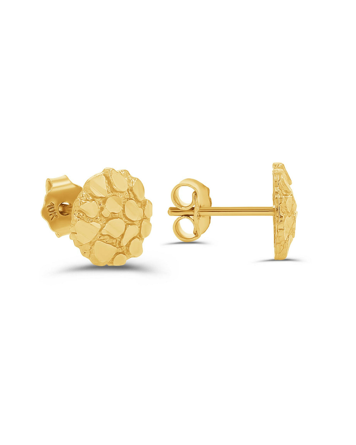 10K Gold Small Nugget Studs