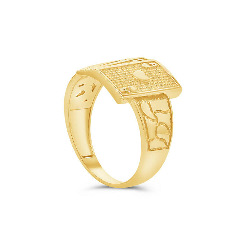 14K Gold Royal Flush Ring