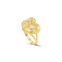 Anillo de corazón de pepita