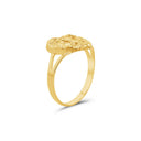 Anillo de corazón de pepita