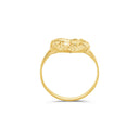 Anillo de corazón de pepita