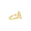 Anillo de corazón de pepita