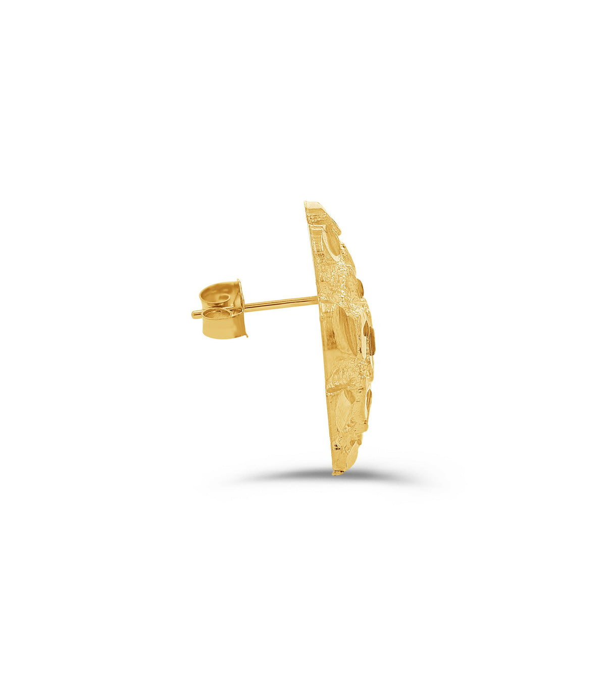 10K Gold 3XL Nugget Studs