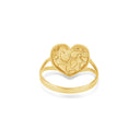 Anillo de corazón de pepita