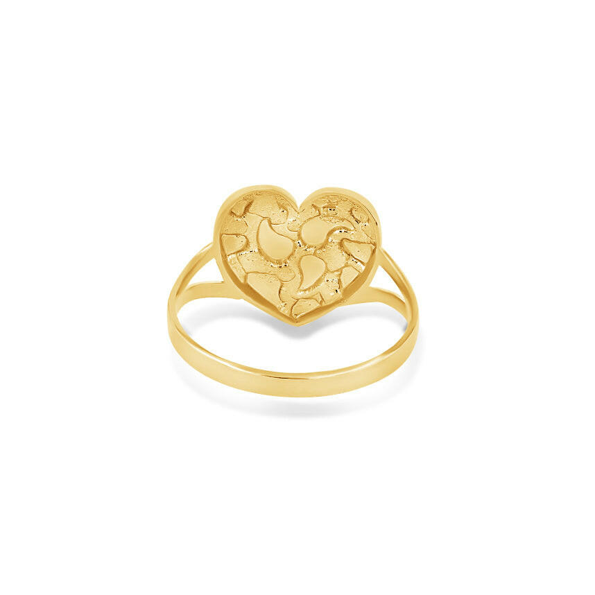 Nugget Heart Ring