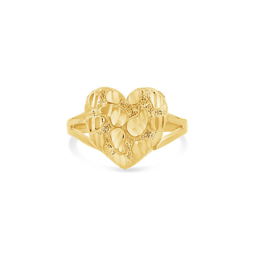 Nugget Heart Ring