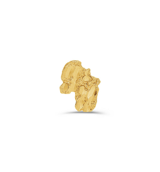 10K Gold Africa Nugget Studs- medium