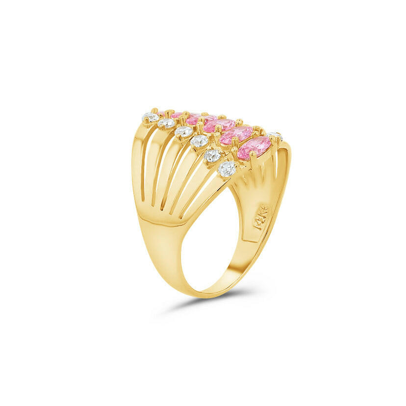 14K Gold Mother's 6-Child Cocktail Ring