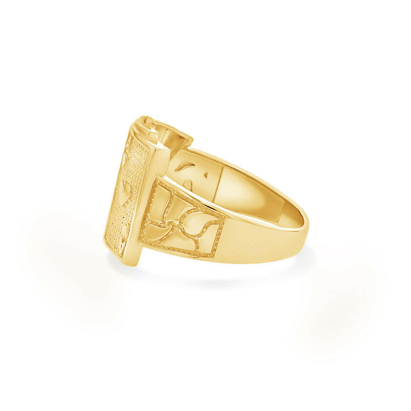 14K Gold Royal Flush Ring