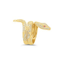 Anillo de serpiente enroscada