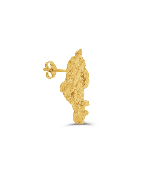 10K Gold XL Africa Studs