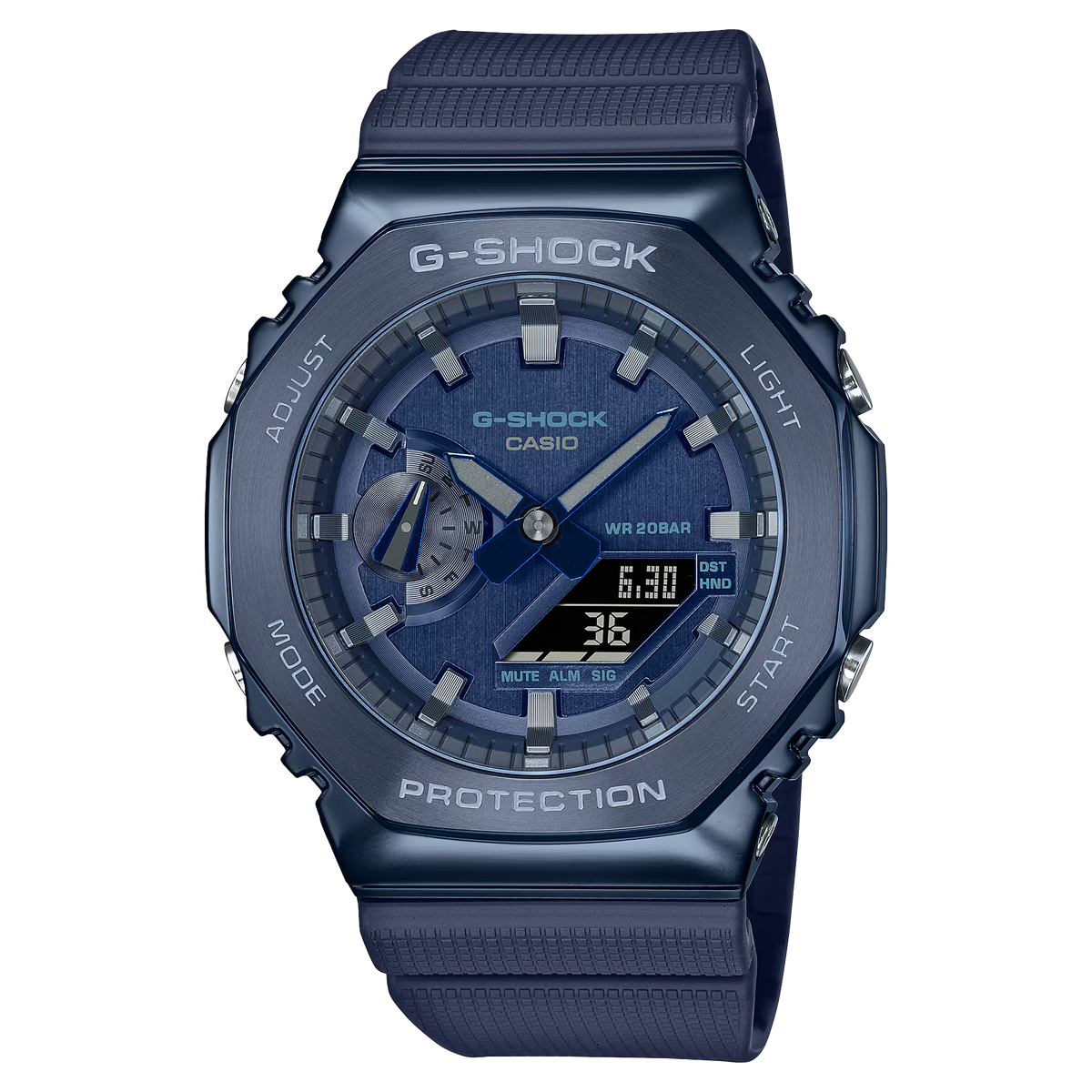 G-Shock G-Carbon Octo Slim con IP azul 