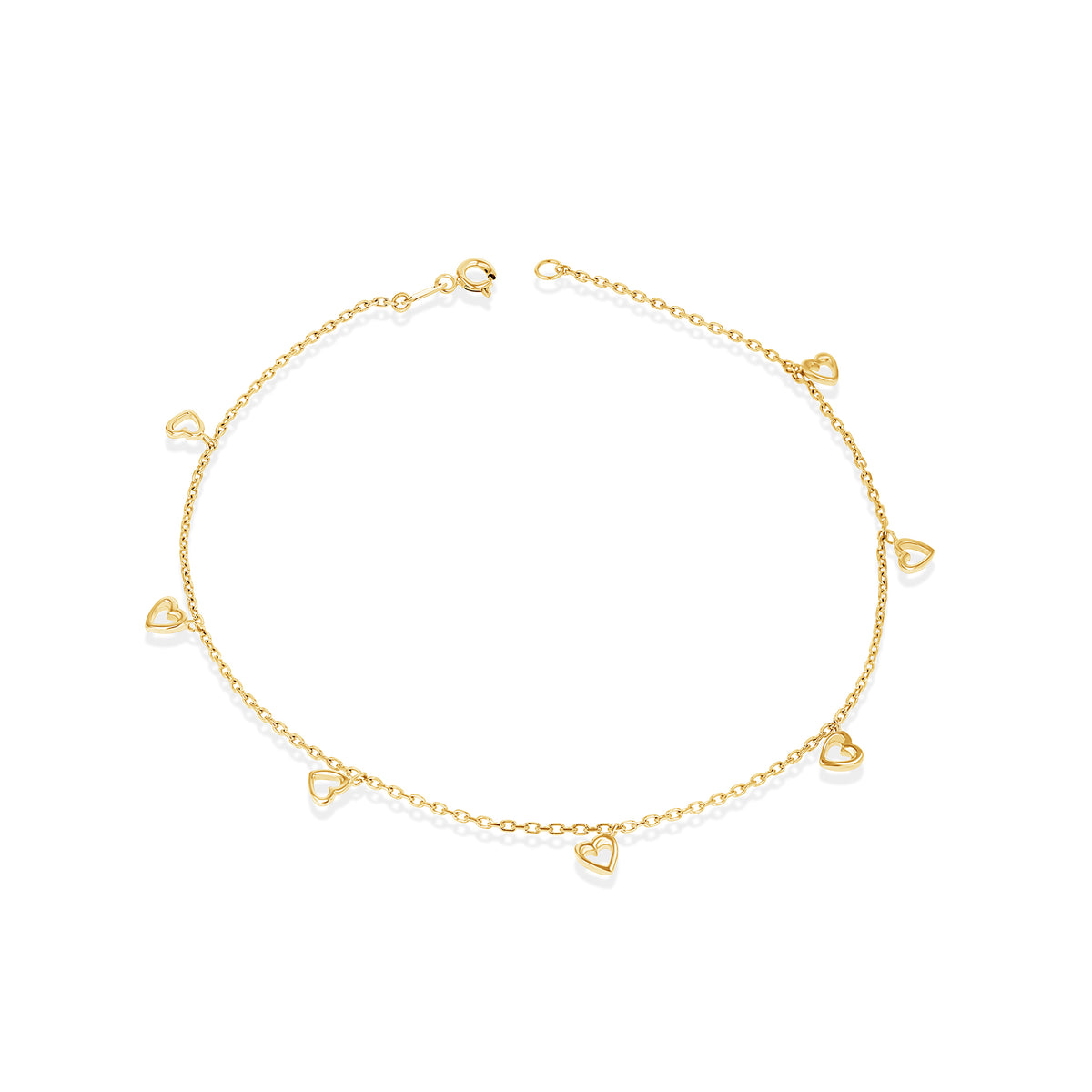 Dainty Heart Chain Anklet