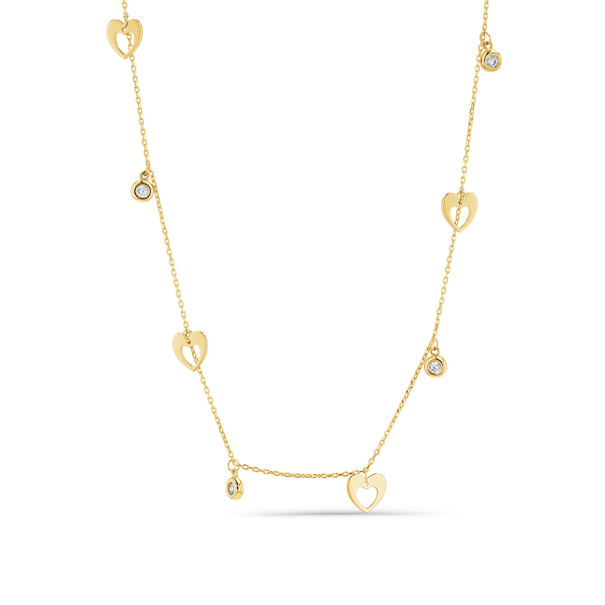 Silhouette Heart Choker Necklace