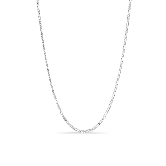 .925 Silver Solid Figaro Chain