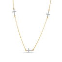 Dainty Pave Cross Choker Necklace