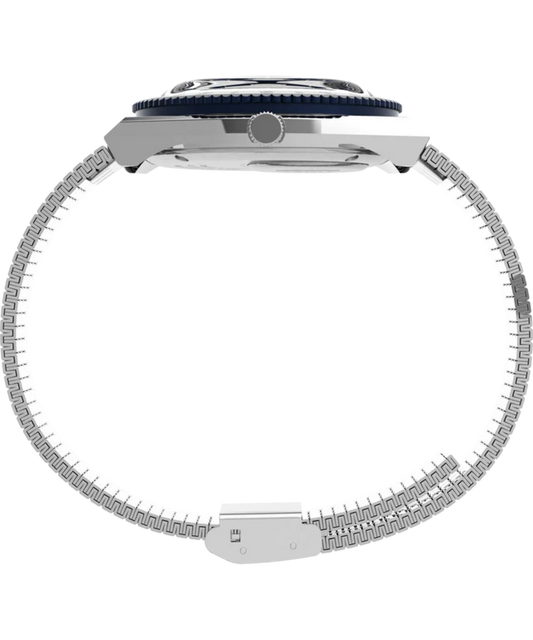 Q Timex 36mm Stainless Steel Bracelet Watch