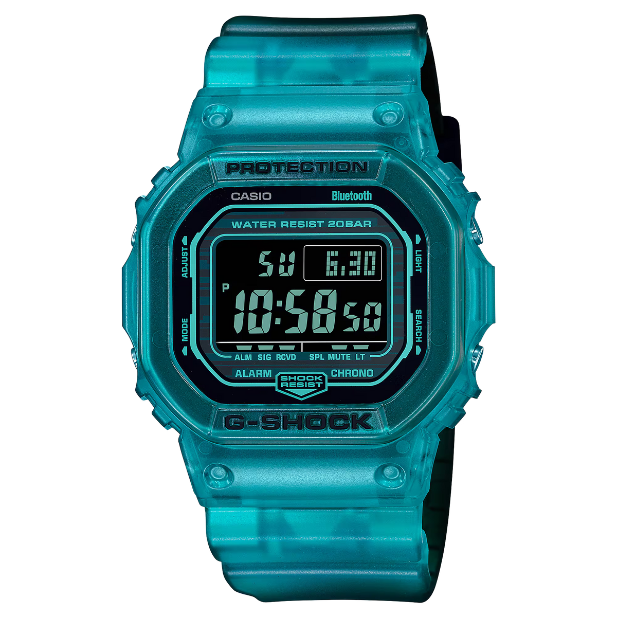 G-Shock Virtual World Bluetooth® en azul transparente y negro - EDICIÓN LIMITADA